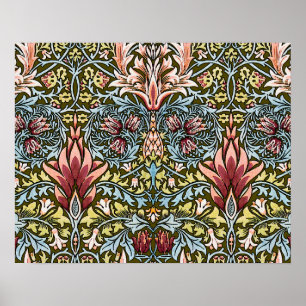 Affiche William Morris Snakeshead Floral Pattern