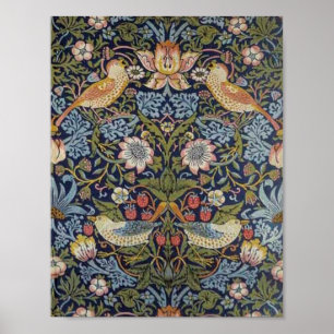 Affiche William Morris Strawberry Thief Design 1883