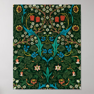 Affiche William Morris Tulip famous pattern