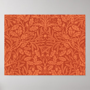 Affiche william morris wallpaper acorns and oak