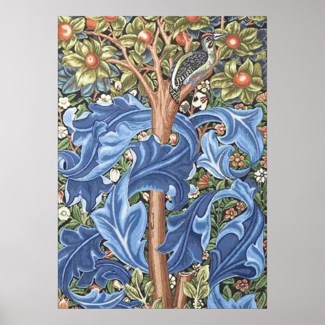 Affiche William Morris Woodpecker Tapestry (Devant)
