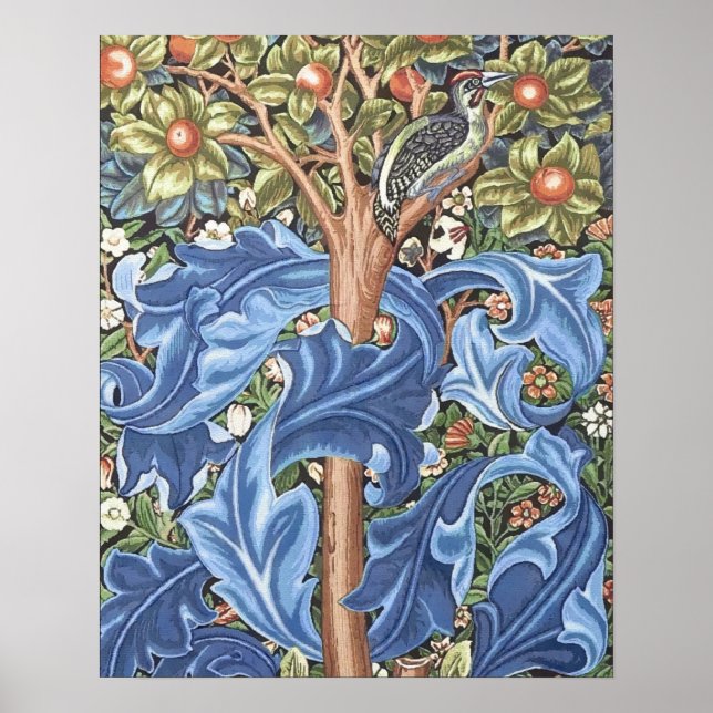 Affiche William Morris Woodpecker Tapestry (Devant)