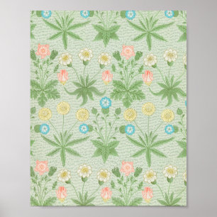 Affiche William Morris's Daisy famous pattern. 