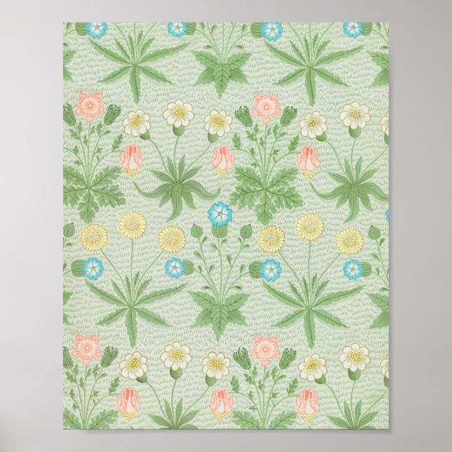 Affiche William Morris's Daisy famous pattern.  (Devant)