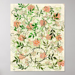 Affiche William Morris's famous Jasmine pattern