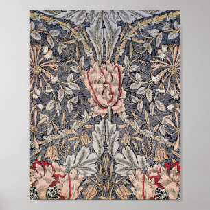 Affiche William Morris's Printed Linen Honeysuckle célèbre