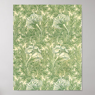 Affiche William Morris's Tulip famous pattern