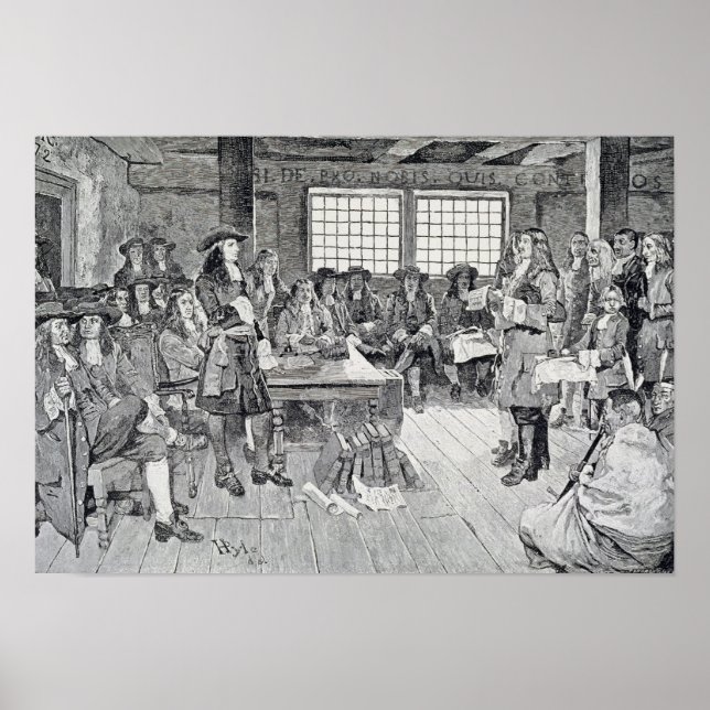 Affiche William Penn en conférence avec les colons (Devant)