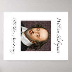 Affiche William Shakespeare 400 ans d'anniversaire