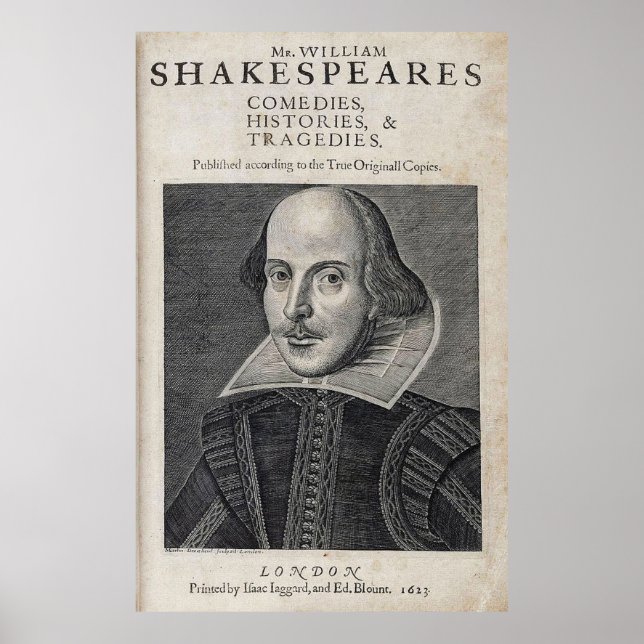 Affiche William Shakespeare Portrait (Devant)