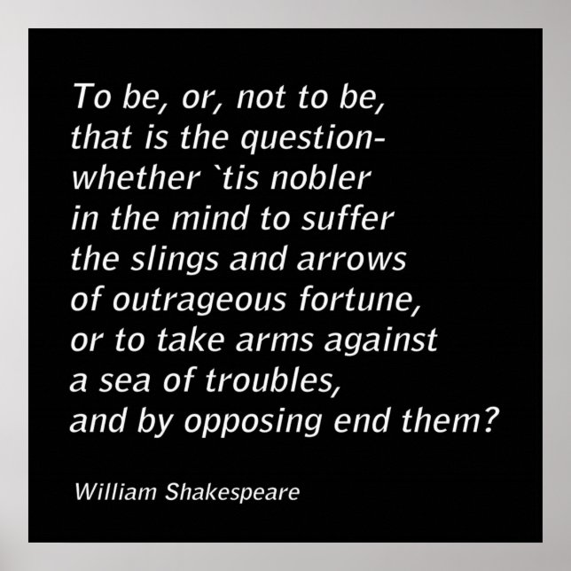 Affiche William Shakespeare`s "Hamlet" (Devant)