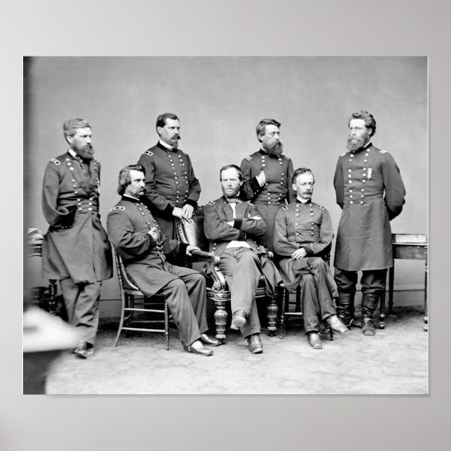 Affiche William Sherman et ses généraux (Devant)