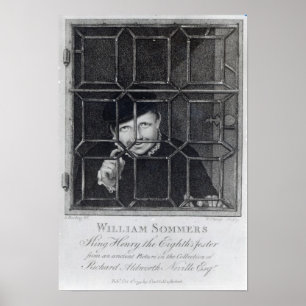 Affiche William Sommers, gravé par R. Clamp, 1794