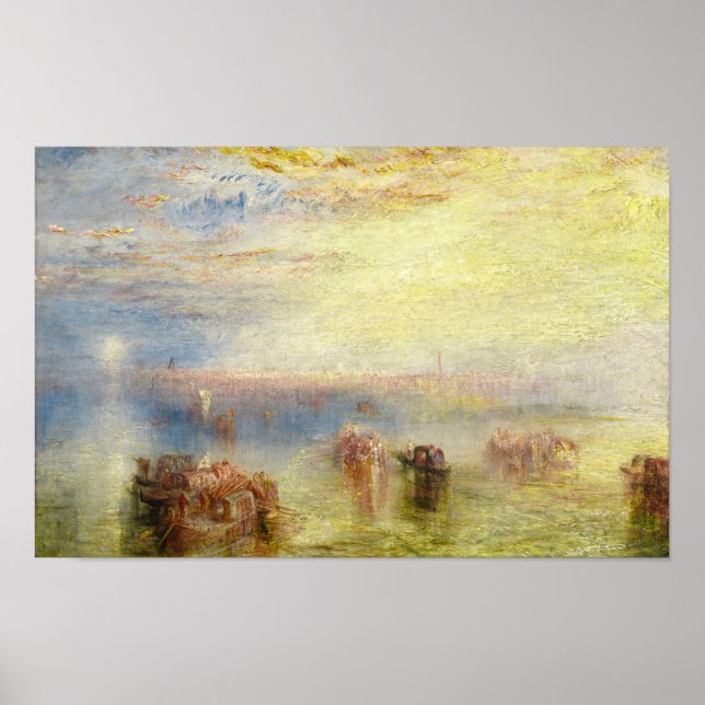 Affiche William Turner - Approche de Venise (Devant)