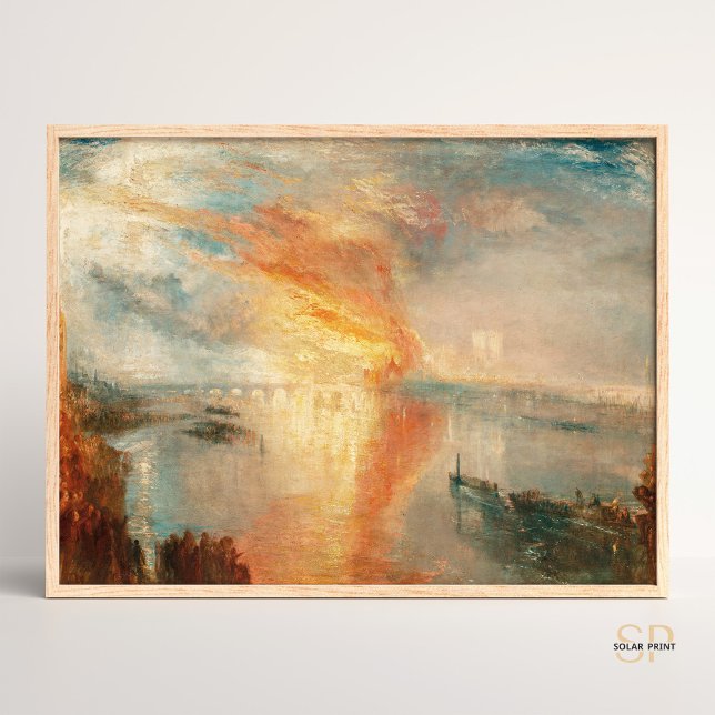Affiche William Turner Brûlage De La Chambre Parlement (Créateur téléchargé)