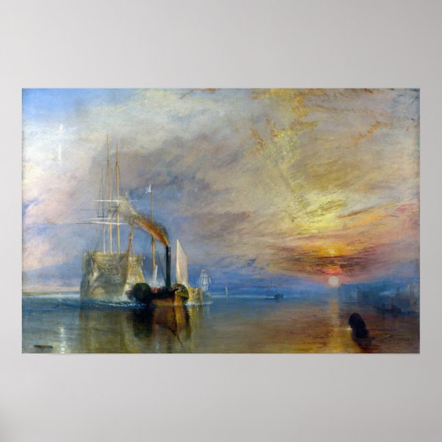 Affiche William Turner - Le Temeraire en remorque (Devant)