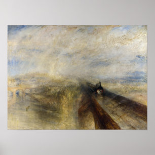 Affiche William Turner - Pluie, vapeur et vitesse