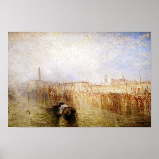 Affiche William Turner - Quai de Venise, Palais ducal (Devant)