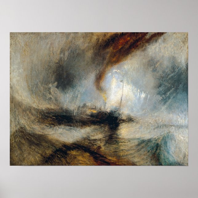 Affiche William Turner - Tempête de neige (Devant)