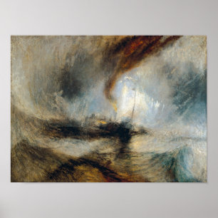 Affiche William Turner - Tempête de neige