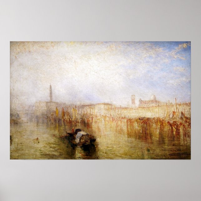 Affiche William Turner - Venice Quay, Palais Ducal (Devant)
