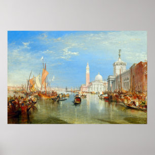 Affiche William Turner - Venice, The Dogana & San Giorgio