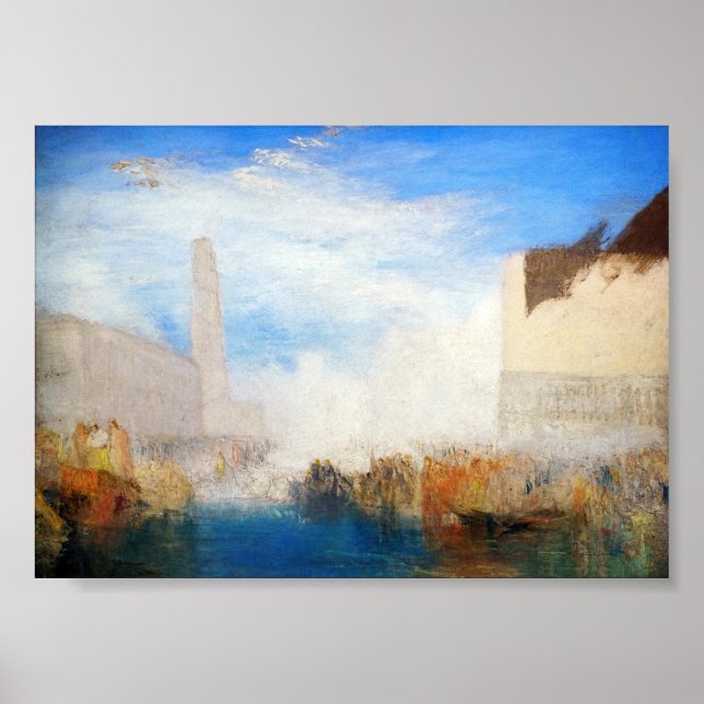 Affiche William Turner - Venise, la Piazzetta (Devant)