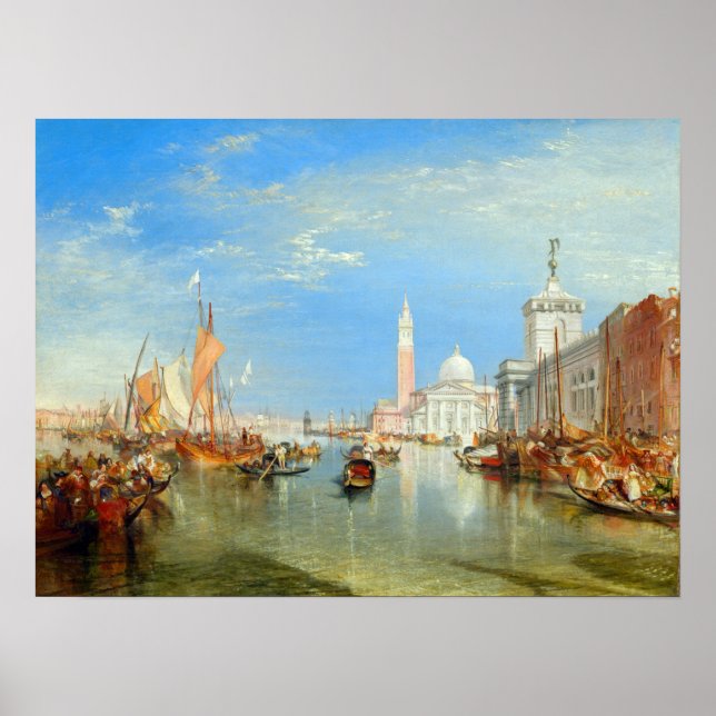 Affiche William Turner - Venise, le Dogana et San Giorgio (Devant)