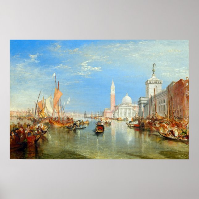 Affiche William Turner - Venise, le Dogana et San Giorgio (Devant)