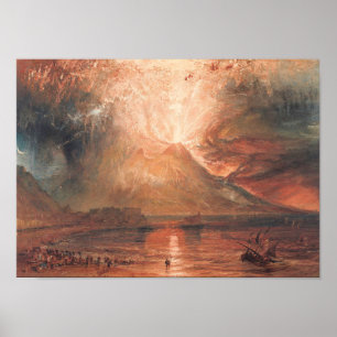 Affiche William Turner Vesuvius dans Eruption