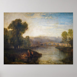 Affiche William Turner - Vue de Richmond Hill et du pont