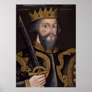 Affiche William vintage le portrait de conquérant