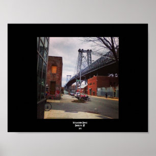Affiche Williamsburg Bridge Brooklyn, NY