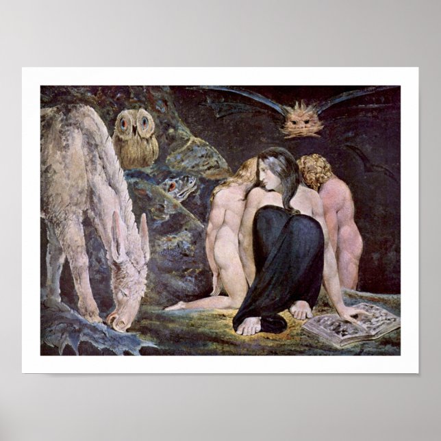 Affiche Willim Blake - Hecate; Nuit de la joie d'Enitharmo (Devant)