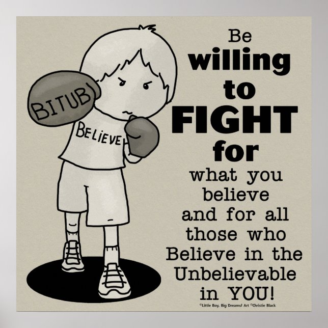 Affiche Willing to Fight (Devant)