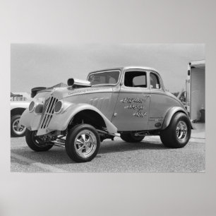 Affiche Willys Gasser 1 - entrave vintage