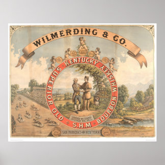 Affiche Wilmerding & Co. Kentucky Whiskey (1855A)