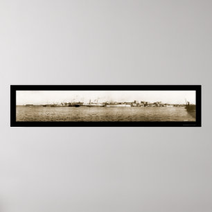 Affiche Wilmington NC Water Photo 1918