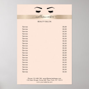 Affiche Wimpern Augenbrauen