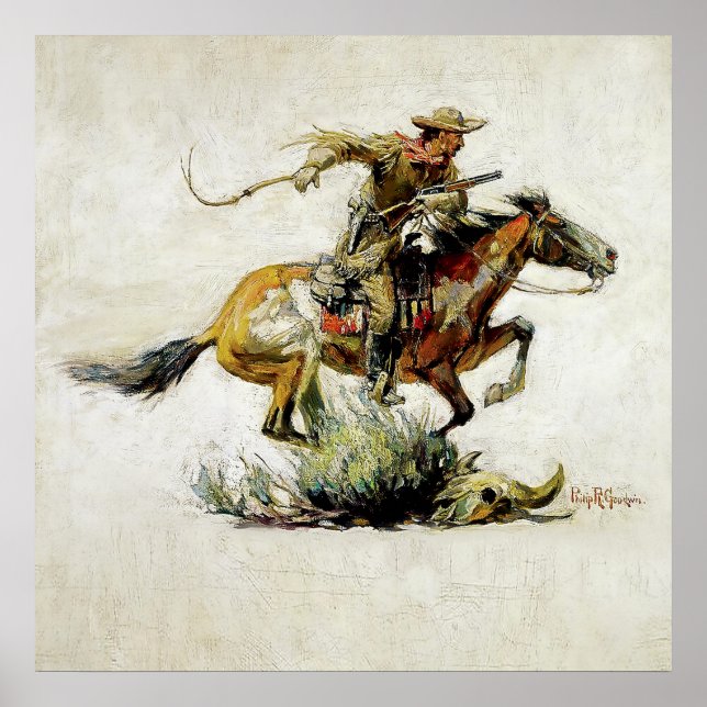 Affiche "Winchester Horse and Rider" par Philip R Goodwin (Devant)