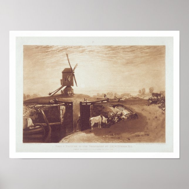 Affiche Windmill and Lock, gravé par William Say (1768-1) (Devant)