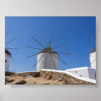 Affiche Windmills of Mykonos
