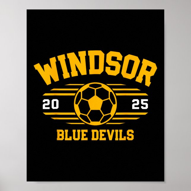 Affiche Windsor Blue Devils Soccer Ll 2025  (Devant)