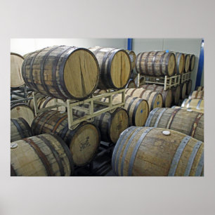 Affiche Wine Barrels Poster!
