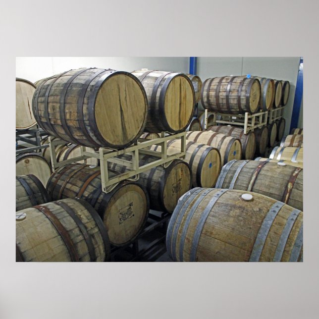 Affiche Wine Barrels Poster! (Devant)