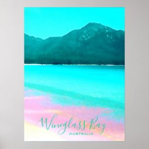 Affiche Wineglass Bay Tasmania Australie