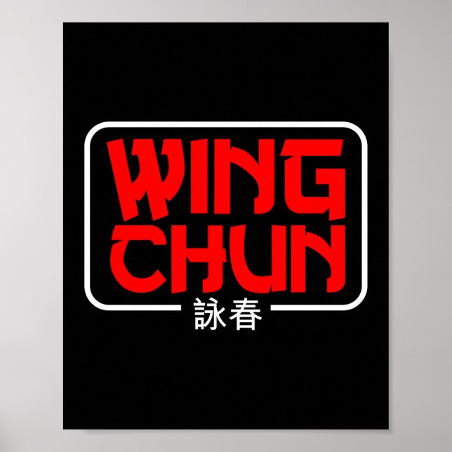 Affiche Wing Chun Martial Arts Kung Fu (Devant)