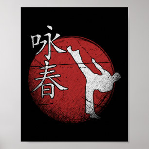 Affiche Wing Chun Martial Arts Kung Fu