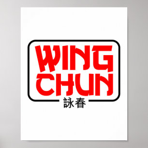 Affiche Wing Chun Martial Arts Kung Fu