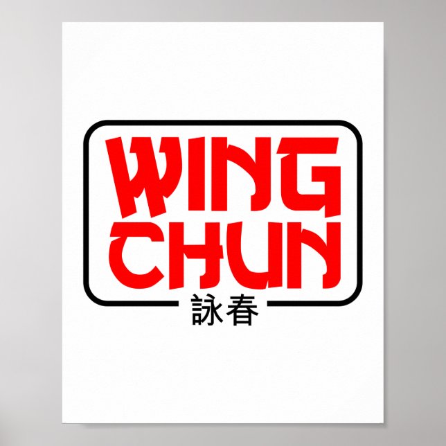 Affiche Wing Chun Martial Arts Kung Fu (Devant)